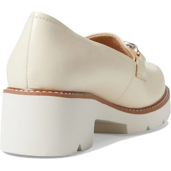 NEW Naturalizer Women Desi Chain Platform Lug Sole Heeled Loafer Taupe 11 W Wide - Picture 6 of 17